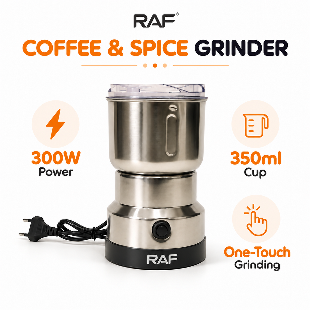 RAF R.7114 Electric Coffee & Spice Grinder - 300W, 350ml