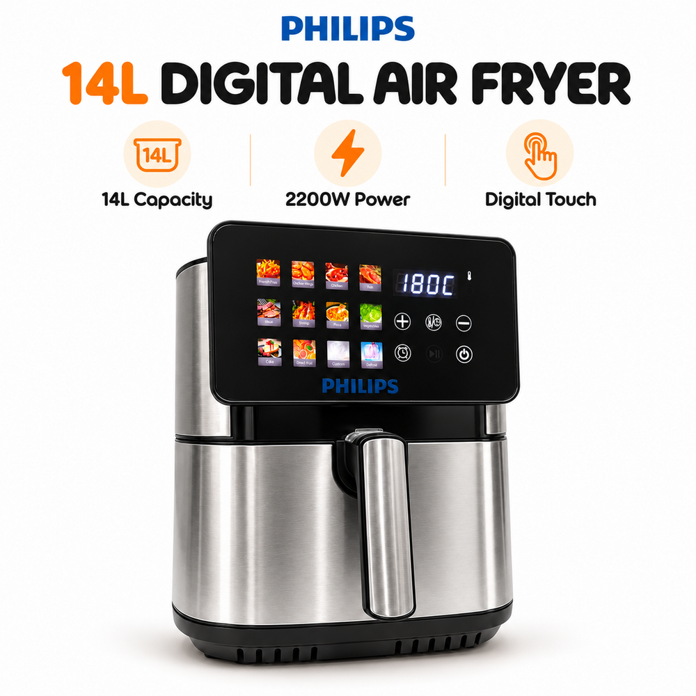 Philips HD 9270A Digital Air Fryer - 14L, 2200W