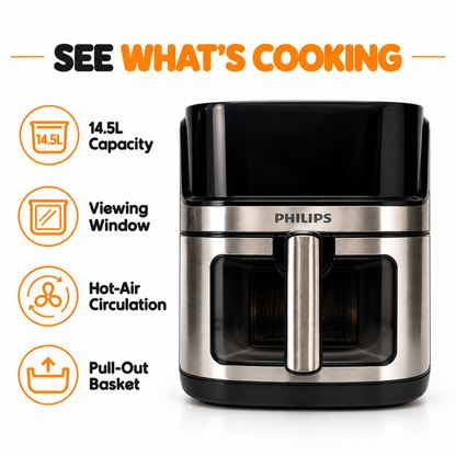 Master Chef PH8082G Window Air Fryer - 14.5L Capacity
