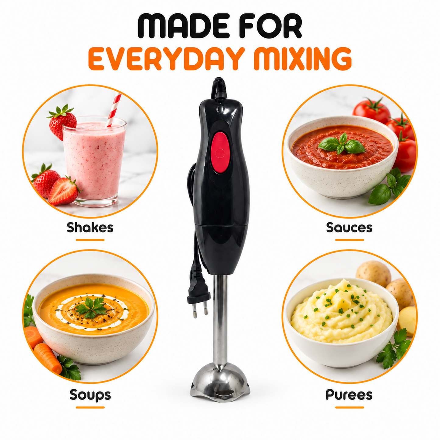 Kenwood Hand Blender with Stainless-Steel Blade
