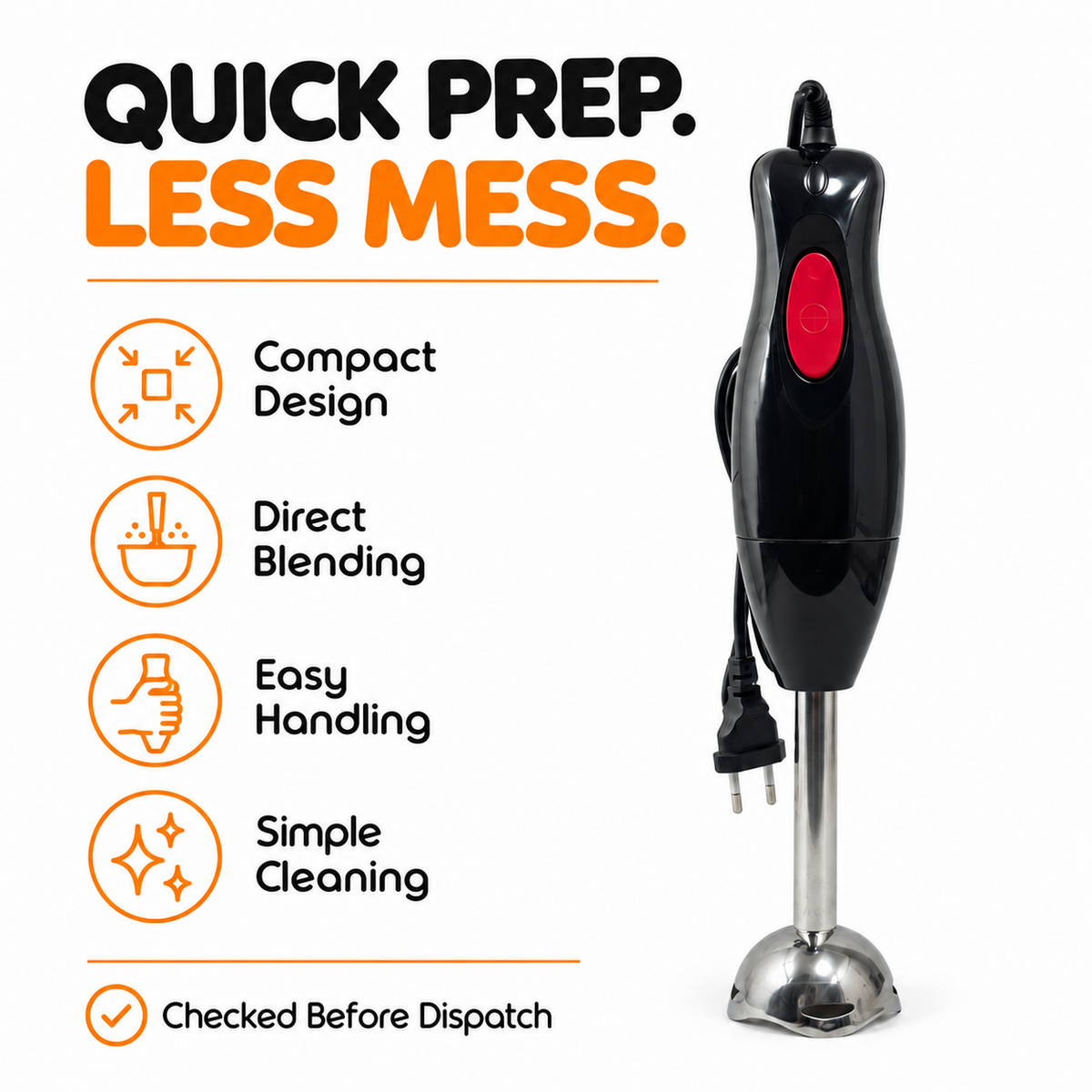 Kenwood Hand Blender with Stainless-Steel Blade