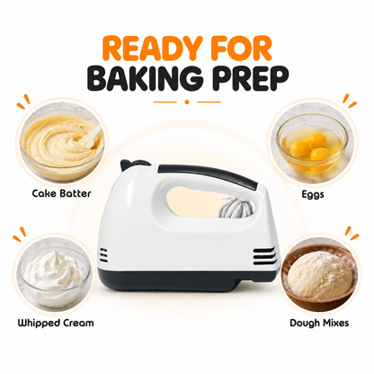 Kenwood KN-101 ProMix Hand Mixer - 7 Speeds with Beaters & Dough Hooks
